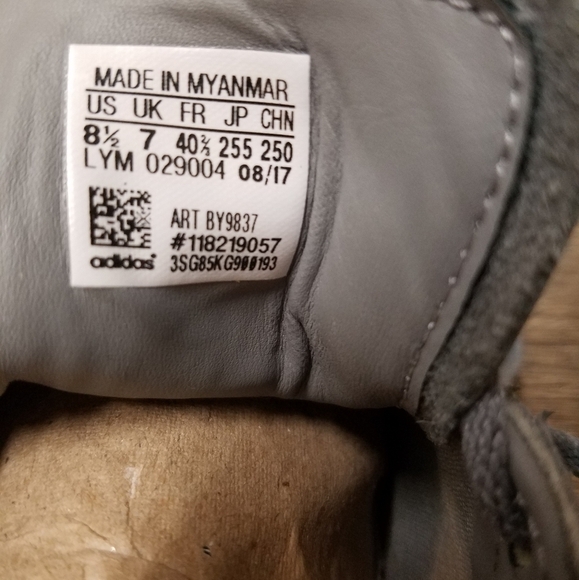 Adidas Campus snake scales grey sneakers size 8.5 - Picture 8 of 8